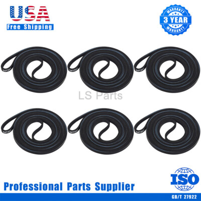 6x 341241 Dryer Belt 8066065 AP2946843 W10127457 PS346995 for Whirlpool Kenmore