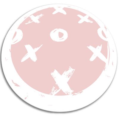 Abstrakte Kreuze Rund Vinyl Teppich Abwaschbarer Matte Badezimmer Küche Flur