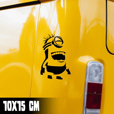 AUTO AUFKLEBER ''MINION LACHEND'' TUNING STICKER FUN JDM #0120