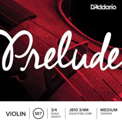 D'Addario Prelude Violinsaiten-Set, 3/4 Scale, Medium Tension
