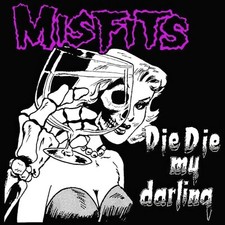MISFITS Die Die My Darling BANNER 2x2 Ft Fabric Poster Tapestry Flag album art