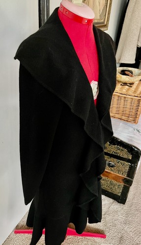 Sacred Thread Alpaca Long Cardigan Coat Tulip Shape - Picture 4 of 13