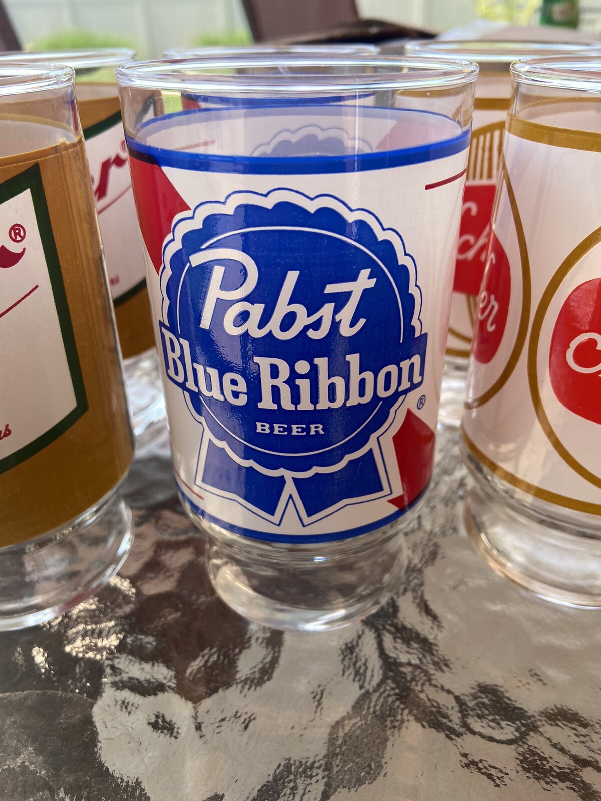 Set Of 8 Various Beer Glasses eBay