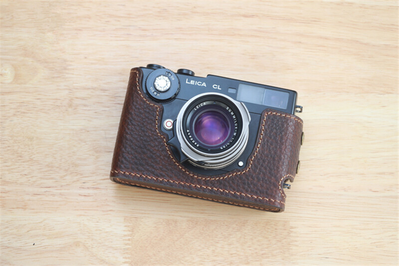 Funper Handcraft Leica CL Film Camera Half Case Leather Retro