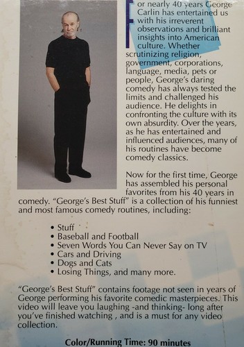 George Carlin VHS Lot On Campus Live At UCLA And George's Best Stuff - Picture 4 of 9