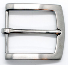 Stainless Steel Heel Bar Belt Buckle - Fits 1.5" 38mm Belts - Hypoallergenic