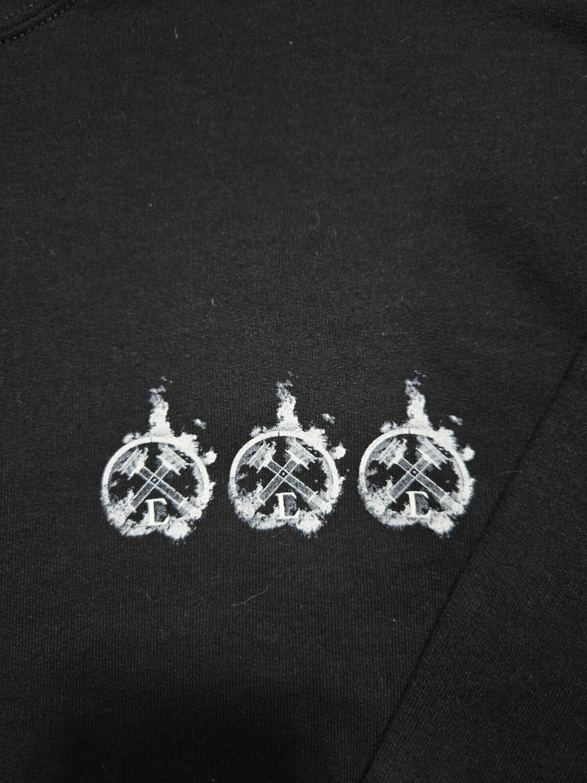 Civil Regime Sweatshirt Unisex Black Medium 206 Blooming Through Chaos Crewneck image 3