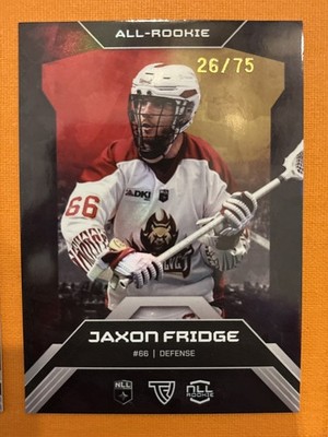 Jaxon Fridge TFL NLL Elite Lacrosse Home Floor Parallel RC #26/75 Georgia Swarm