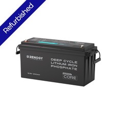 Renogy 200Ah 12V LiFePO4 Lithium Battery w/ Bluetooth, BMS & IP65-Refurbished