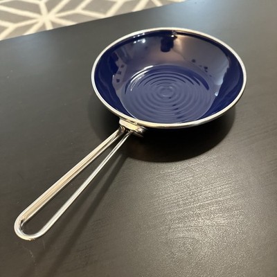 Chantal Vintage Cobalt Blue 8  Enamel Skillet