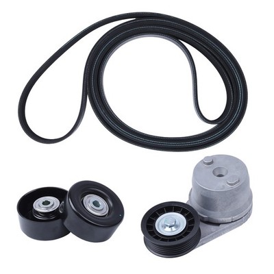 Serpentine Drive Belt Tensioner Kit for Chevrolet Silverado 6.6L D-iesel 2002-10