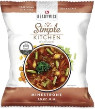 READYWISE - Simple Kitchen, Minestrone Soup Mix, 17 Servings, MRE Vegetarian