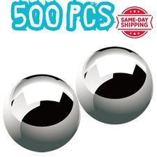 500 Pcs 3/8'' Slingshot Ammo Ball Precision Steel Bearing Balls 0.375" Caliber