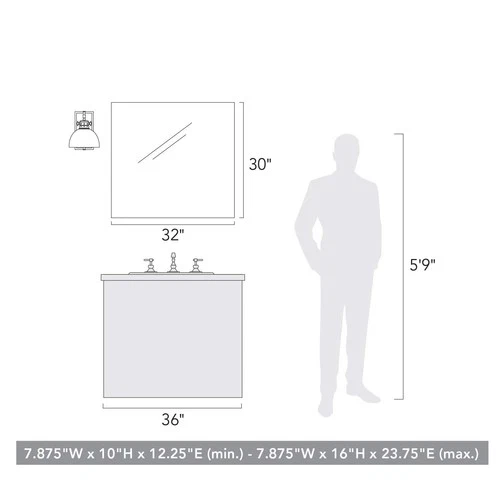 Hawthorn 1 Light Articulating Wall Sconce Matte Black with Matte Black Shade-... - Picture 2 of 7