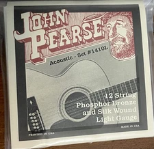 John Pearse Strings 1410L For 12-String Acoustic Guitar - Phosphor Bronze And