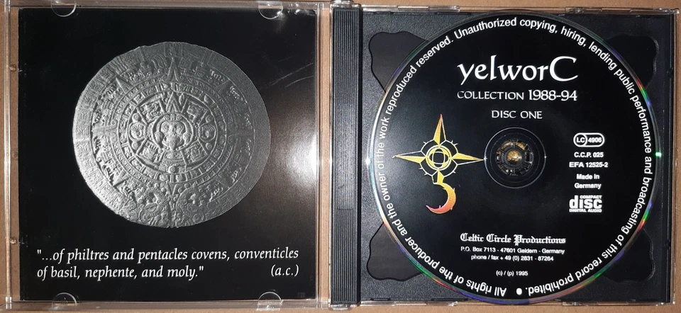 YELWORC - COLLECTION 1988-94 / 2xCD / GER / 1995 / CELTIC CIRCLE PRODUCTIONS - Bild 3 von 4