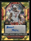 2023 Panini Prizm Draft Picks Gold Ice Auto - Isaiah Moore - NC State! READ