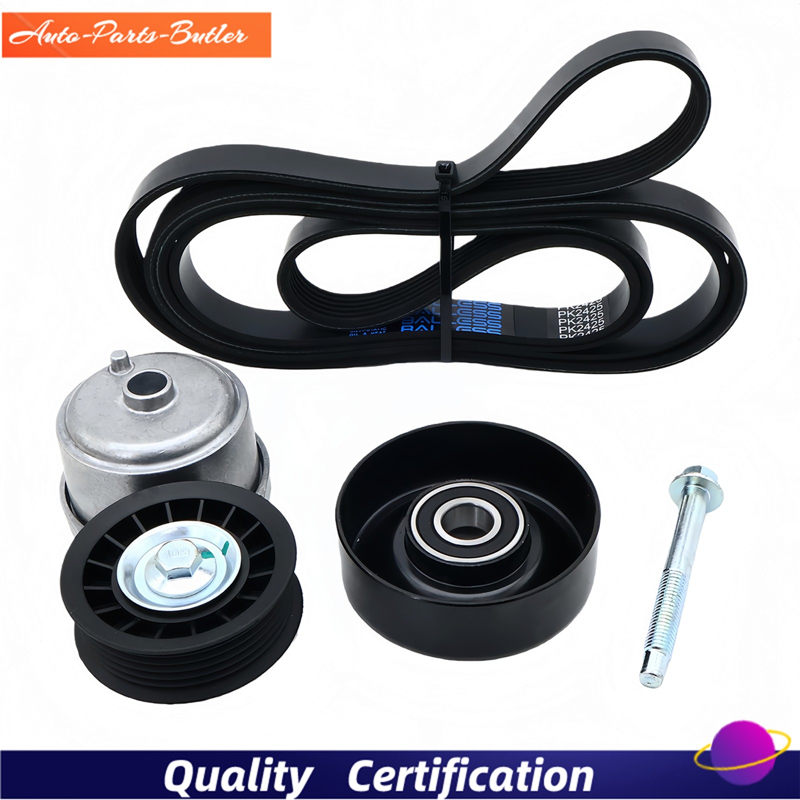 Drive Belt Tensioner Pulleys Kit For 96-05 Chevy Astro GMC Safari 4.3L V6 38103 thumbnail 5