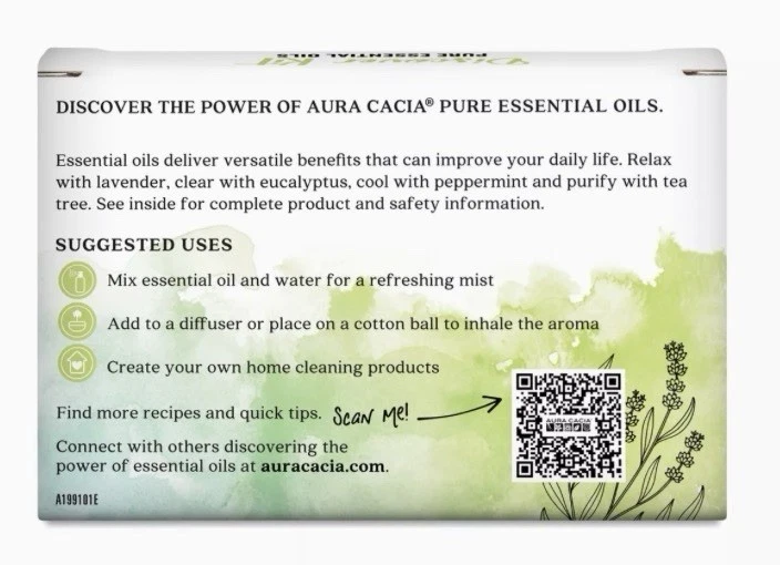 NEW Aura Cacia Discover Relaxation Essential Oil Kit  (4) 0.25 fl oz (7.4 mL)  - Image 3 of 3