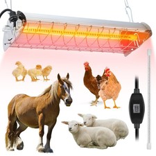 Large Chicken Coop Heater Lamp400w Carbon Fiber Chicks Brooder Heater Plates...