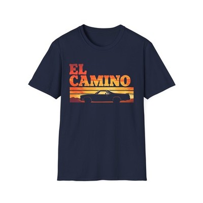 El Camino Retro Sunset Car T-Shirt Classic Utility Graphic Tee | eBay