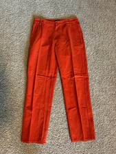 Noah NYC Red Work Pants 32x32 Cotton Straight Leg Carpenter Style