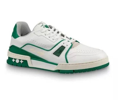 Louis Vuitton Virgil Abloh 408 Trainer Low Sneaker - Size 9 Green