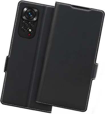 Hülle für XIAOMI REDMI NOTE 11/NOTE 11S PU-LEDER SCHWARZ MIT KLAPPE