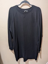 EUC Woman's GAP Crew Neck Sweater Dress Black Large/Tall