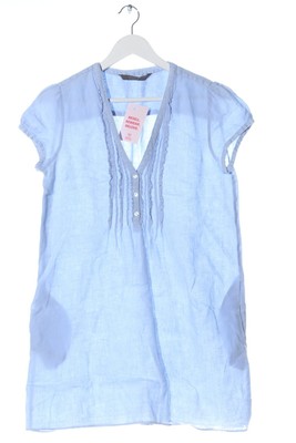 ZARA BASIC A-Linien Kleid Damen Gr. DE 38 blau Casual-Look