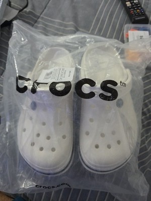 Crocs White, New, No Box, Women s 9/Mens 7