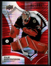 Filip Gustavsson 2021-22 Upper Deck Allure #148 Red Rainbow Ottawa Senators 2