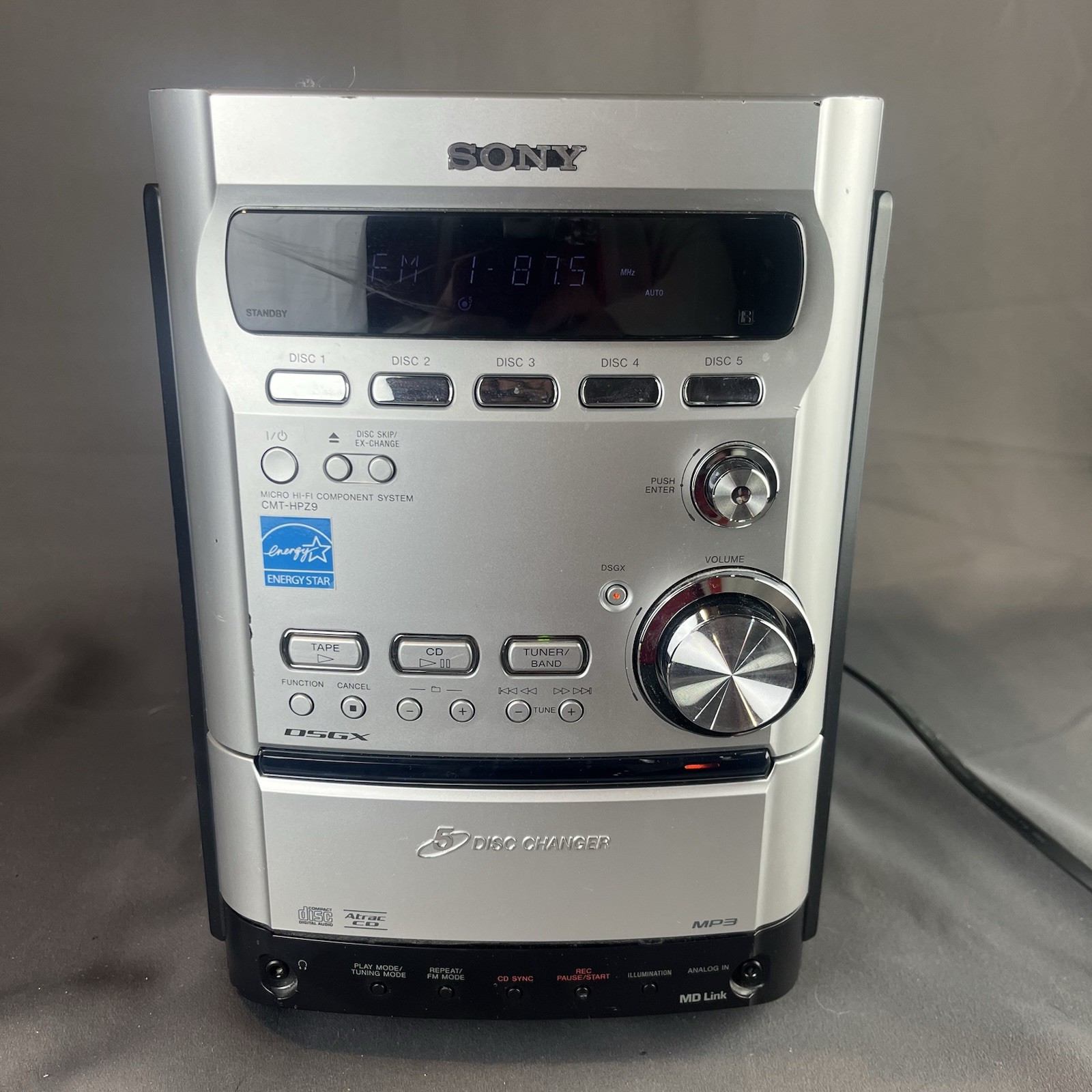 5-disc Cd Changer Cassette Am/fm Stereo System Tested
