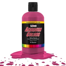 US Art Supply 8-Ounce Transparent Magenta Airbrush Paint
