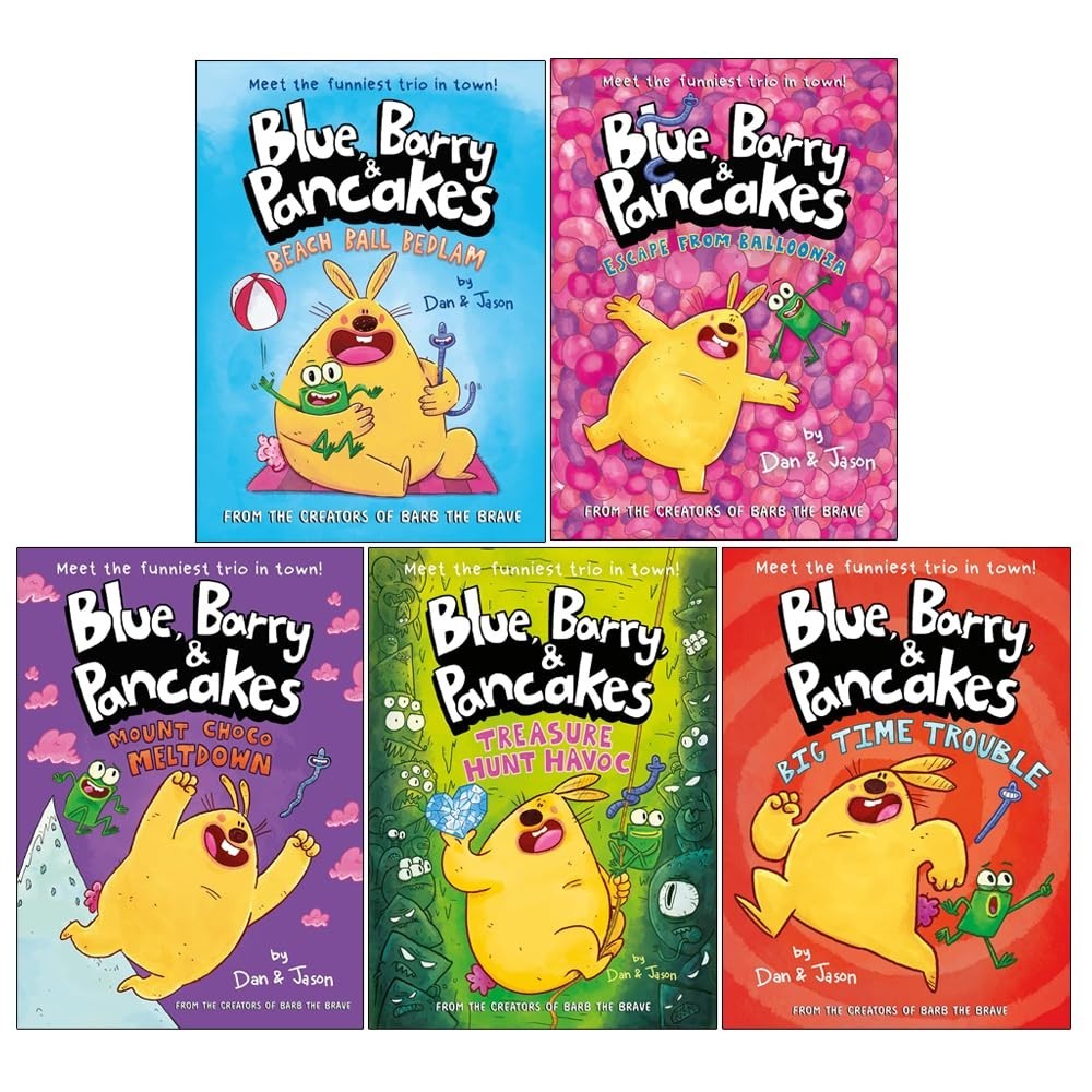 Blue, Barry & Pancakes Series 5 Books Collection Set by Dan Abdo,Jason Patterson