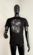 Game of Thrones 4 Houses Graphic Black T-Shirt Size Large RN # 77272 HBO 