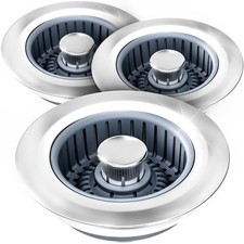 Kitchen Sink Drain Strainer - 3Pack Sink Stopper, Drain Protector, Kitchen Dr...