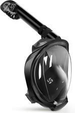 G2 Full Face Snorkel Mask Dry Top Anti Fog Anti Leak Panoramic View Camera Mount