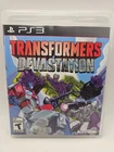 Transformers: Devastation (PlayStation 3) Complete Tested Working - Free Ship