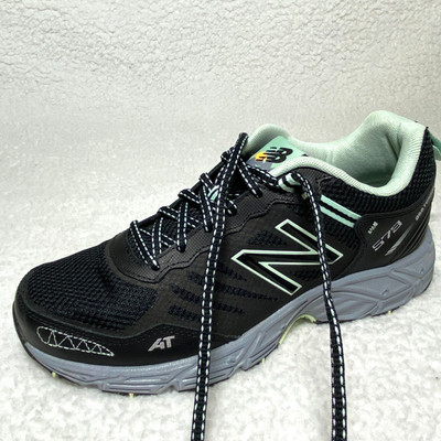 New Balance 573 AT All Terrain Shoes Womens 10 Black Trail Sneakers WTE573B3