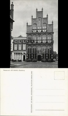 Postkaart Doesburg Straßen Ansicht mit Restaurant De Waag 1960