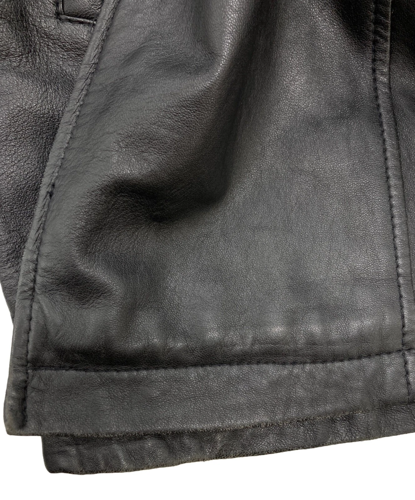 JAC LEATHER Ram Leather Jacket Men's Size LL Black image 10