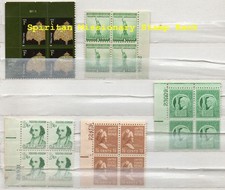 Plate Block Stamps: 5 Mint mnh 1  20 US Postage  13-302 