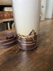 Starbucks Coffee 2011 Switzerland Travel Mug Brown Lid Thermoplastic — photo 3
