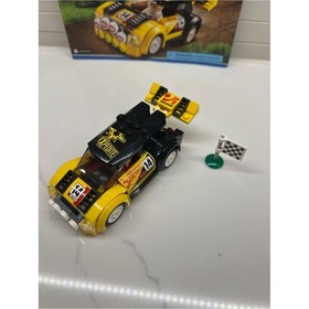 Retired Lego City: Rally Car Set 60113 w/ Manual 100% Complete Yellow Black