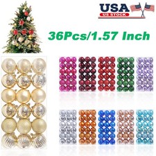 36Pack Christmas Ball Ornaments Set for Christmas Tree Balls Pendants Decoration