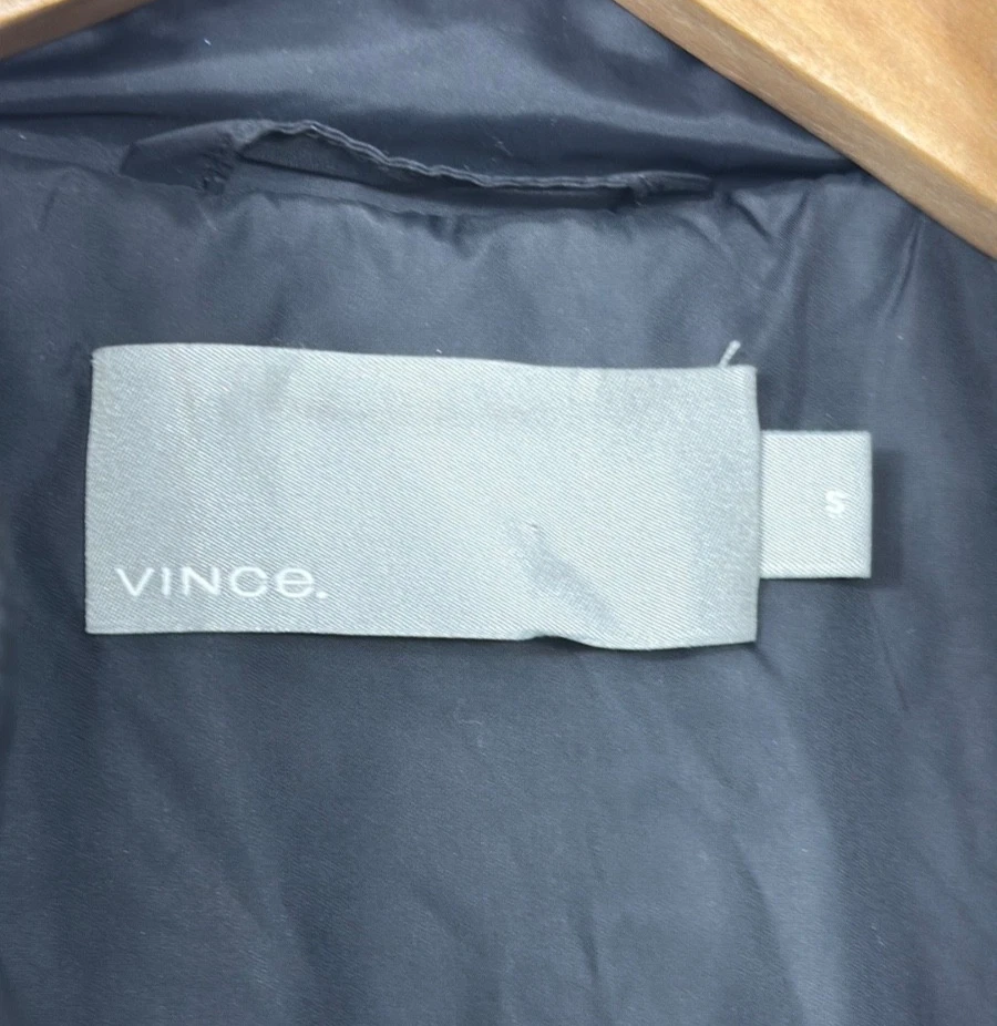 Chaleco de plumón de ganso Vince para hombre pequeño frente a presión carbón brezo lana ropa exterior Foto 4 de 4