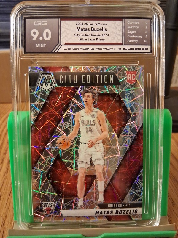 MATAS BUZELIS 2024 Panini Mosaic #273 Rookie City Edition Silver Laser Prizm 