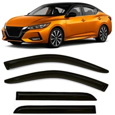 Tape-On Rain Guards Nissan Sentra 2020-2025 Side Window Visor Deflectors S SV SR