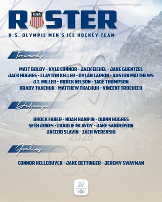 USA & SWEDEN 2026 OLYMPIC HOCKEY PLAYERS FRIDGE MAGNETS 4.5'' X 3.5'' (YOU PICK)